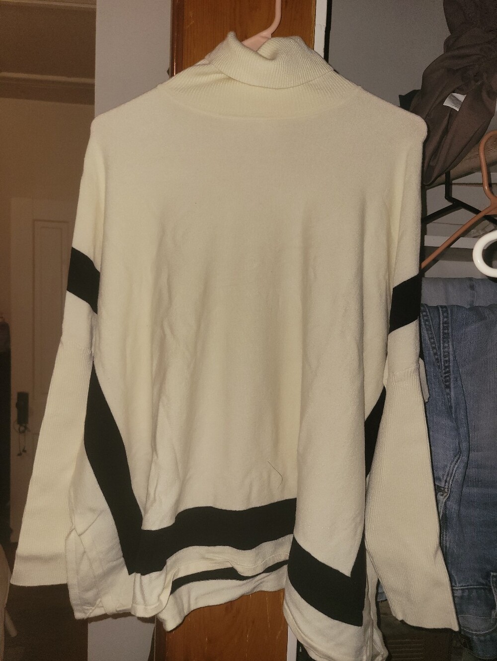 White and Black Sweater